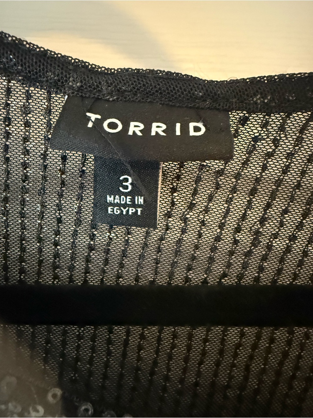 Women's Sequin Long-Sleeve Top - Black - Torrid - Picture 2 of 3